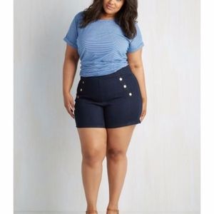 Angry Rabbit Denim High Waisted Shorts Modcloth